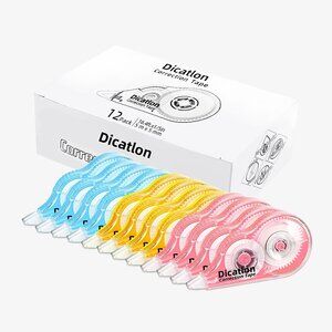 Correction Tape, White, 12m x 5mm, 11pk